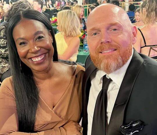 Nia Hill with her husband Bill Burr.